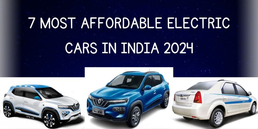 The 7 Most Affordable Electric Cars in India 2024